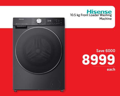 Hisense 10.5 kg Front Loader Washing Machine