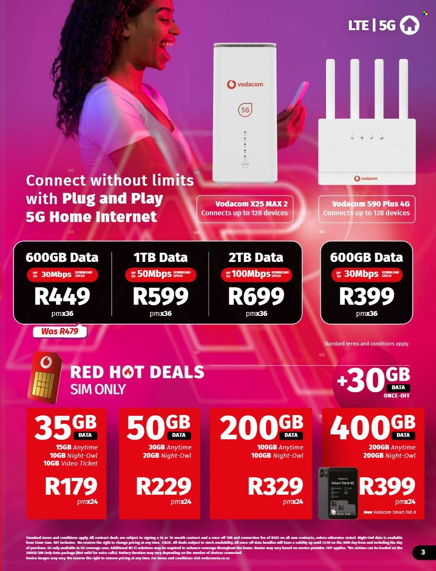 Vodacom specials - 05.07.2025 - 06.09.2025. 
