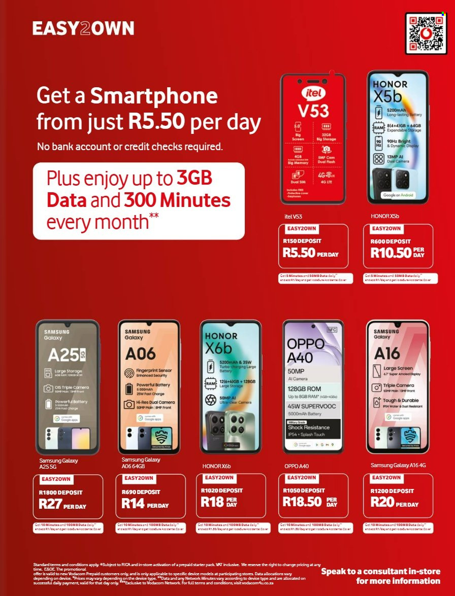 Vodacom specials - 05.07.2025 - 06.09.2025. 