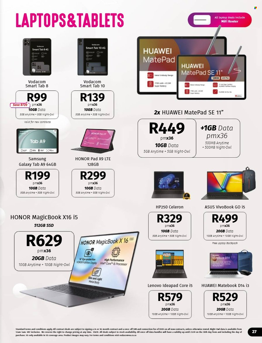 Vodacom specials - 05.07.2025 - 06.09.2025. 