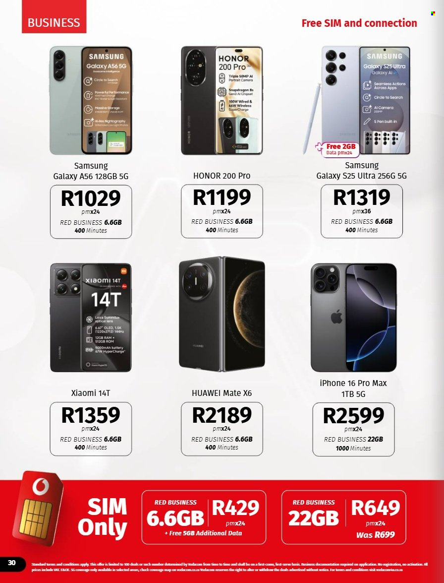 Vodacom specials - 05.07.2025 - 06.09.2025. 