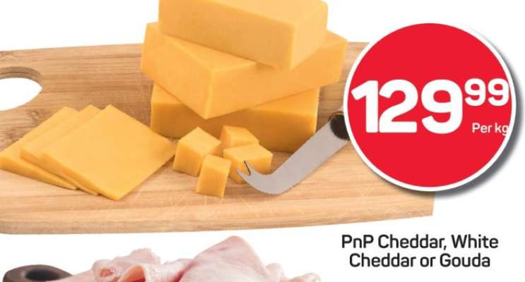 PnP Cheddar, White Cheddar or Gouda
