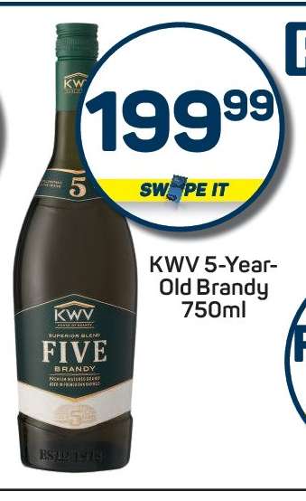 KWV 5-Year-Old Brandy 750ml