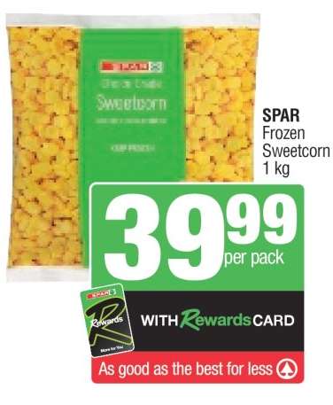 SPAR Frozen Sweetcorn
