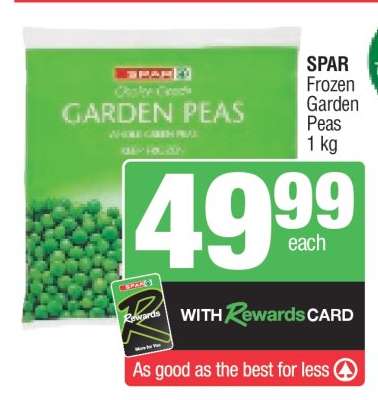 SPAR Frozen Garden Peas