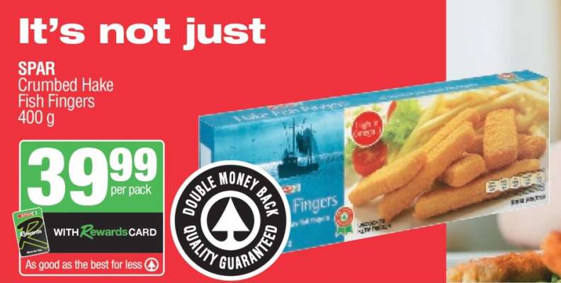 SPAR Crumbed Hake Fish Fingers