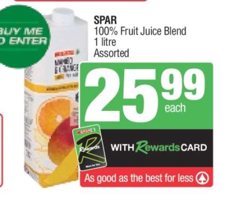 SPAR 100% Fruit Juice Blend