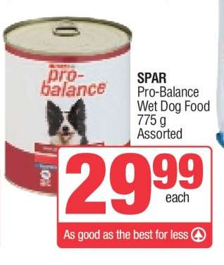 SPAR Pro-Balance Wet Dog Food