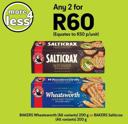 BAKERS Wheatsworth or Salticrax