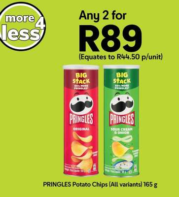 PRINGLES Potato Chips (All variants) 165 g