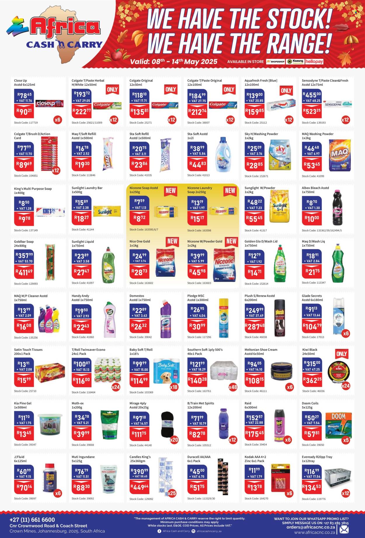 Africa Cash & Carry specials - 05.08.2025 - 05.14.2025. 