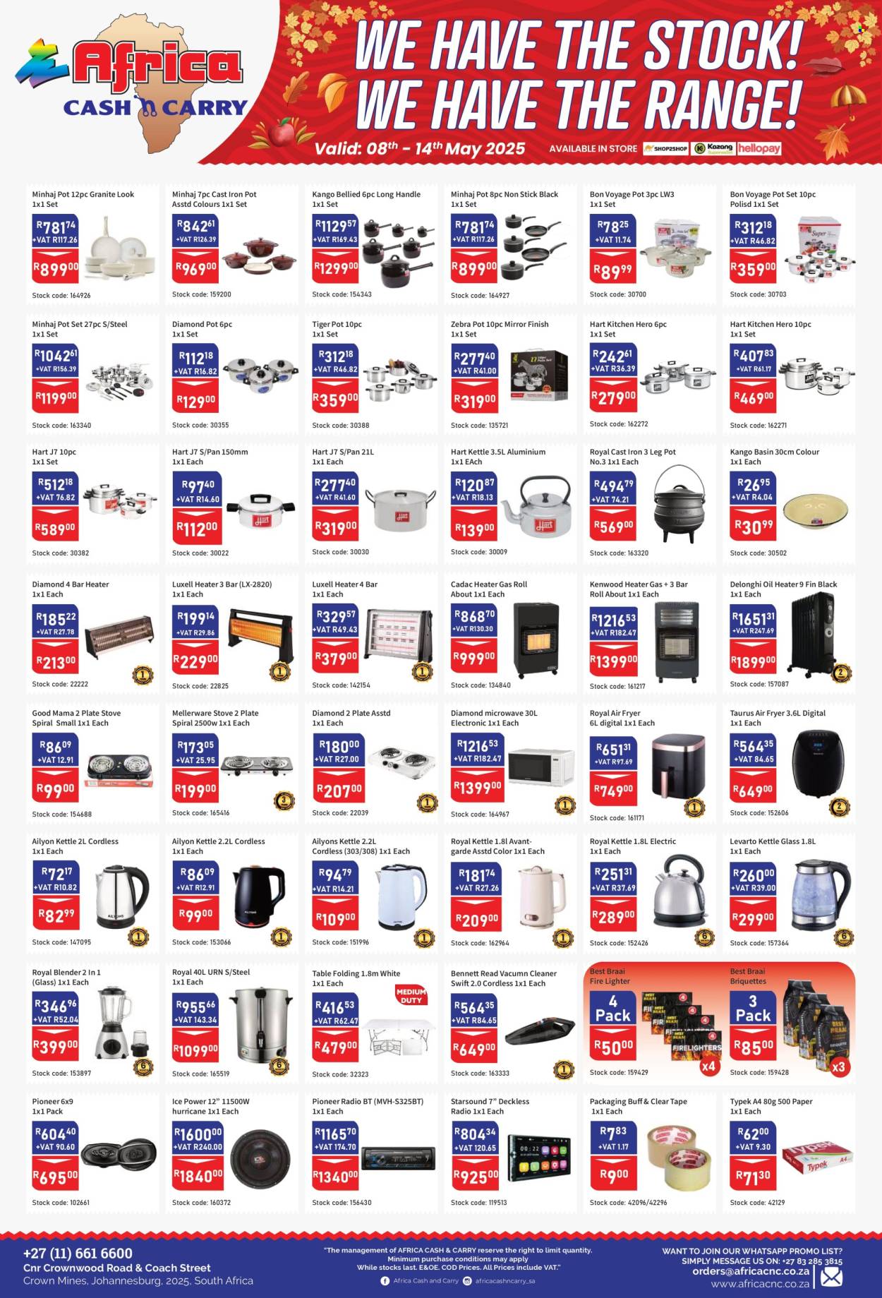 Africa Cash & Carry specials - 05.08.2025 - 05.14.2025. 