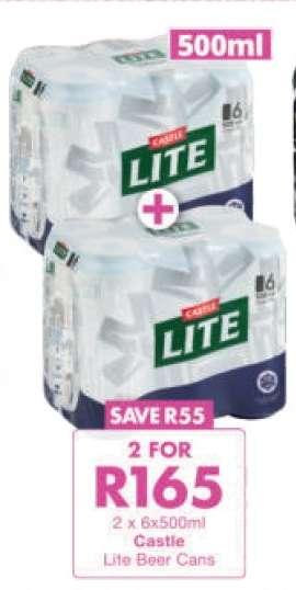 Castle Lite Beer Cans