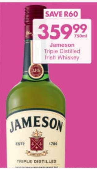 Jameson Triple Distilled Irish Whiskey