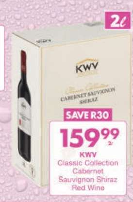 KWV Classic Collection Cabernet Sauvignon Shiraz Red Wine