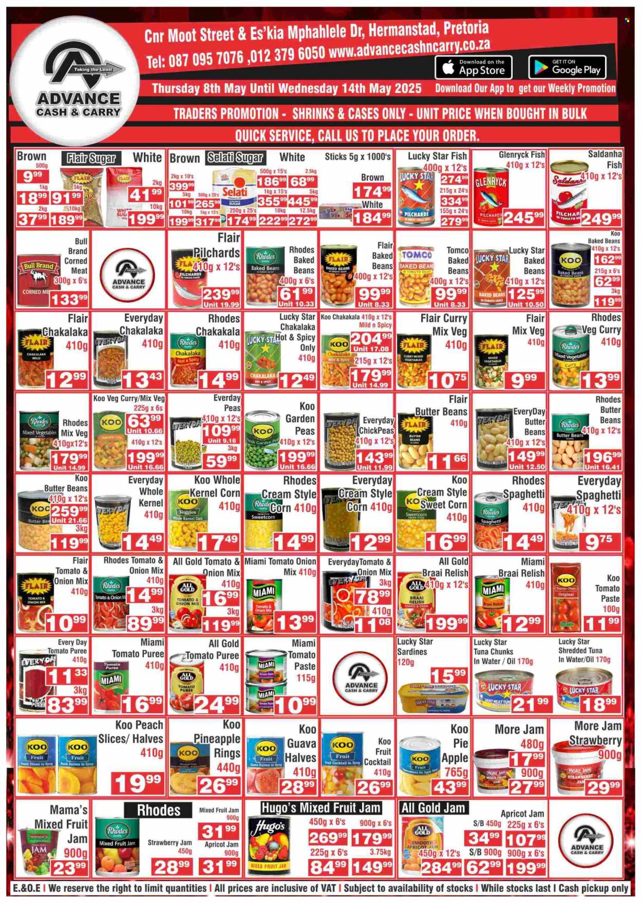 Advance Cash & Carry specials - 05.08.2025 - 05.14.2025. 