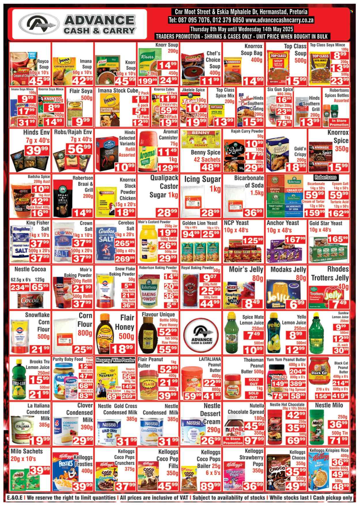 Advance Cash & Carry specials - 05.08.2025 - 05.14.2025. 