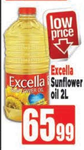Excella Sunflower Oil-2L