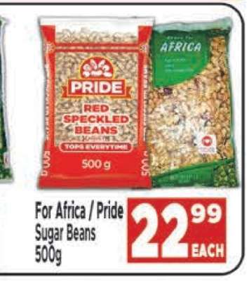 For Africa / PRIDE Sugar Beans 500g