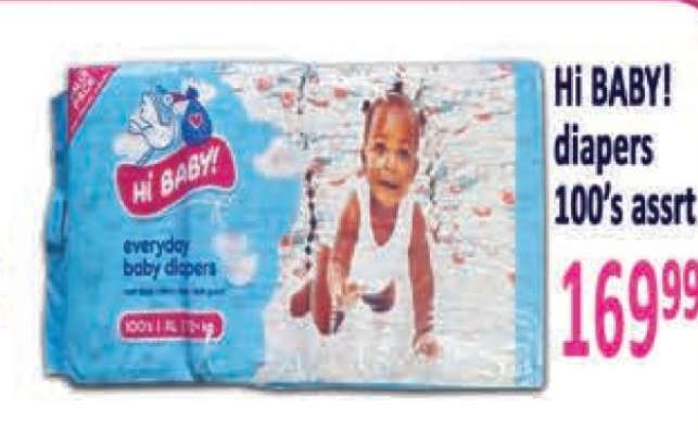 Hi BABY! diapers 100's