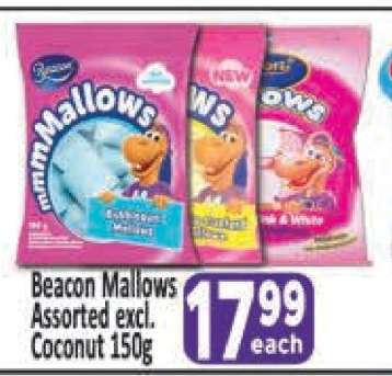 Beacon Mallows Assorted excl. Coconut 150g