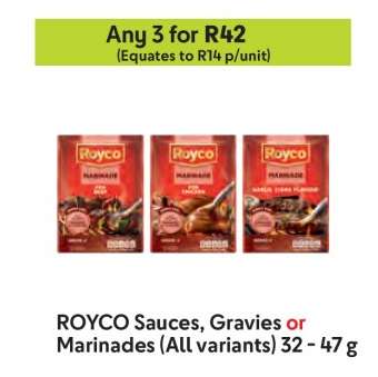 ROYCO Sauces, Gravies or Marinades