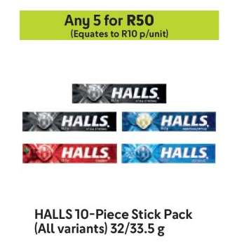 HALLS 10-Piece Stick Pack