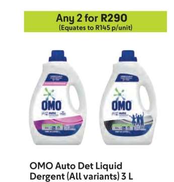 OMO Auto Det Liquid Detergent (All variants) 3 L