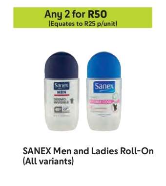 SANEX Men and Ladies Roll-On