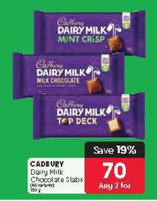 Cadbury Dairy Milk Chocolate Slabs