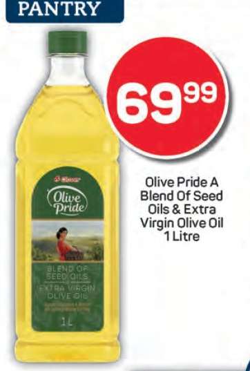 Olive Pride A Blend Of Seed Oils & Extra Virgin Olive Oil 1 Litre