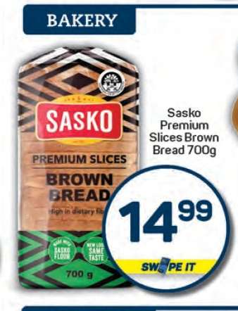 Sasko Premium Slices Brown Bread 700g