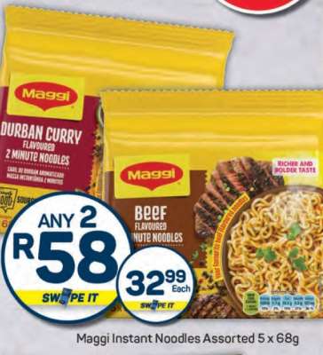 Maggi Instant Noodles Assorted 5 x 68g
