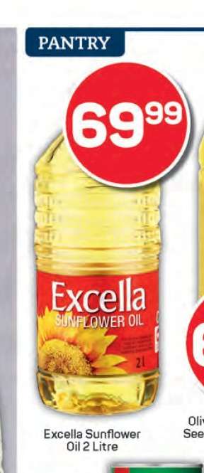Excella Sunflower Oil 2 Litre