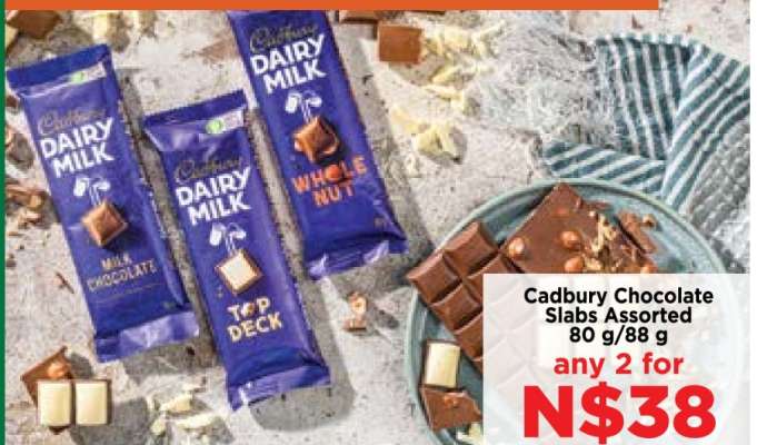 Cadbury Chocolate Slabs Assorted