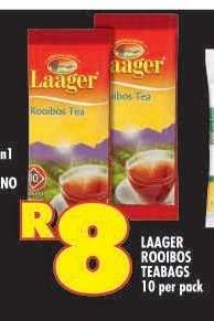 LAAGER ROOIBOS TEABAGS 10 per pack