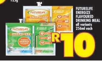 FUTURELIFE ENERGIZE FLAVOURED DRINKING MEAL