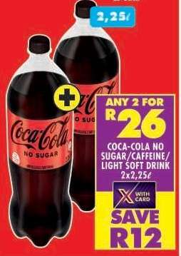 COCA-COLA NO SUGAR/CAFFEINE/LIGHT SOFT DRINK