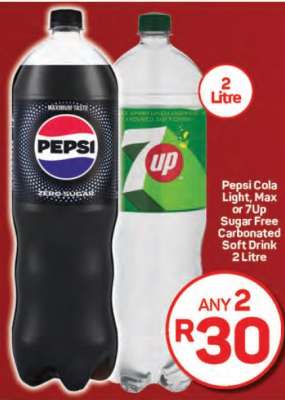 Pepsi Cola Light, Max or 7Up