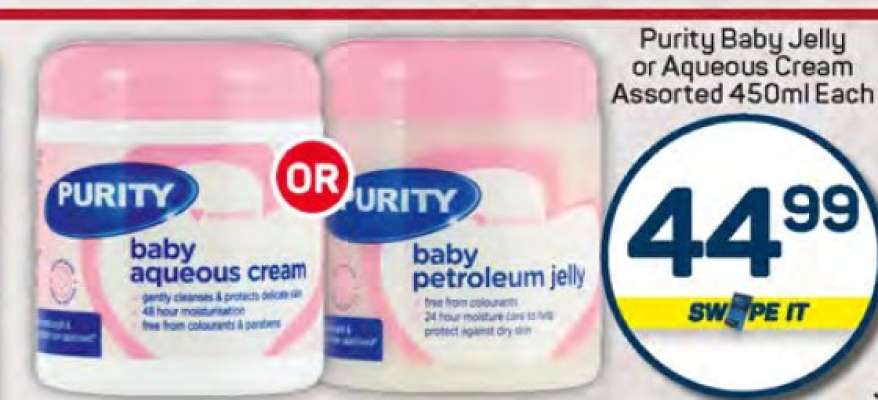 Purity Baby Jelly or Aqueous Cream