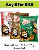 Simba Potato Chips 120 g Assorted