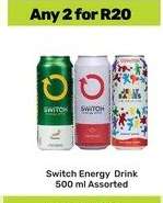 Switch Energy Drink 500 ml Assorted