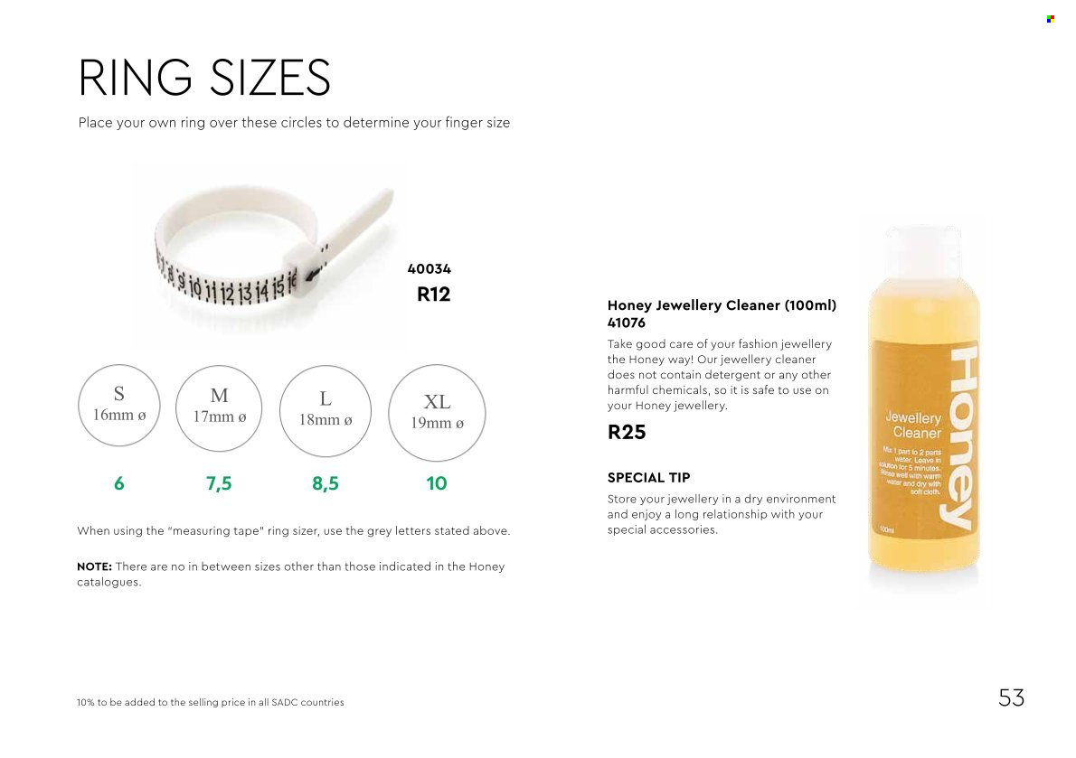 Honey specials. Page 55