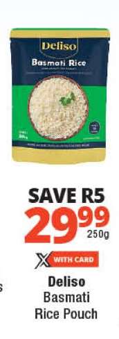 Deliso Basmati Rice Pouch
