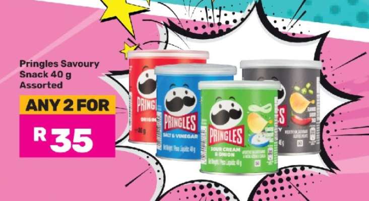 Pringles Savoury Snack 40 g Assorted