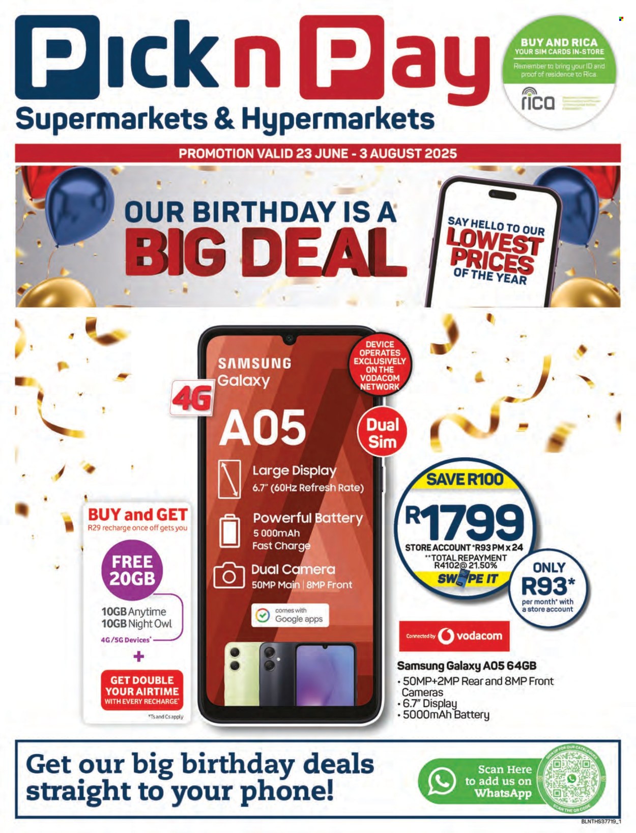 Pick n Pay specials - 06.23.2025 - 08.03.2025. Page 1