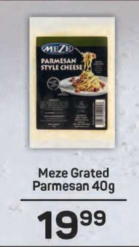 Meze Grated Parmesan 40g