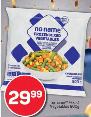 no name™ Mixed Vegetables 900g