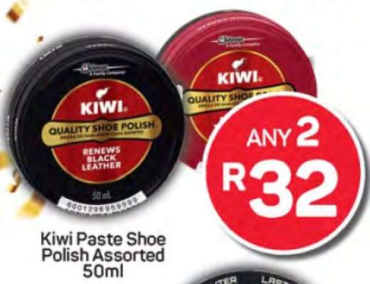 Kiwi Paste Shoe Polish Assorted 50ml