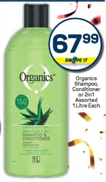 Organics Shampoo Conditioner or 2in1